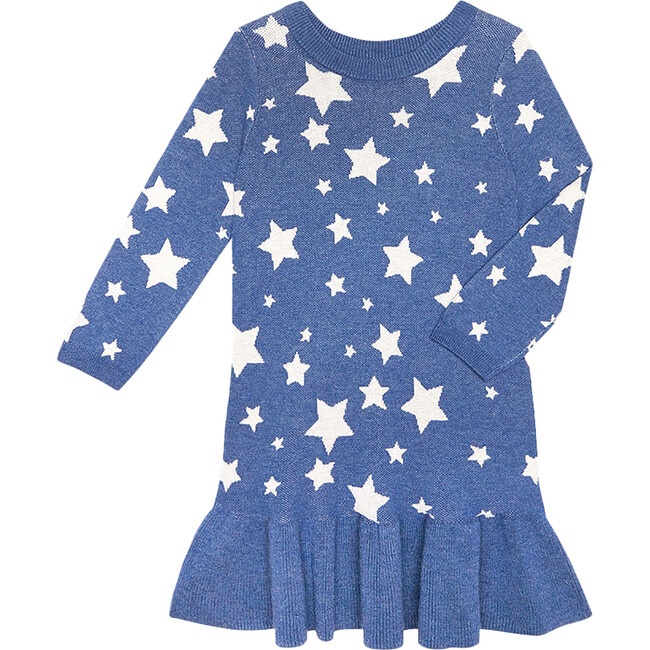 Long Sleeve Sweater Dress, Galaxy - Dresses - 4