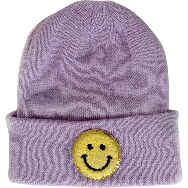Smile Beanie, Lilac - Hats - 1