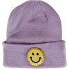 Smile Beanie, Lilac - Hats - 1 - thumbnail