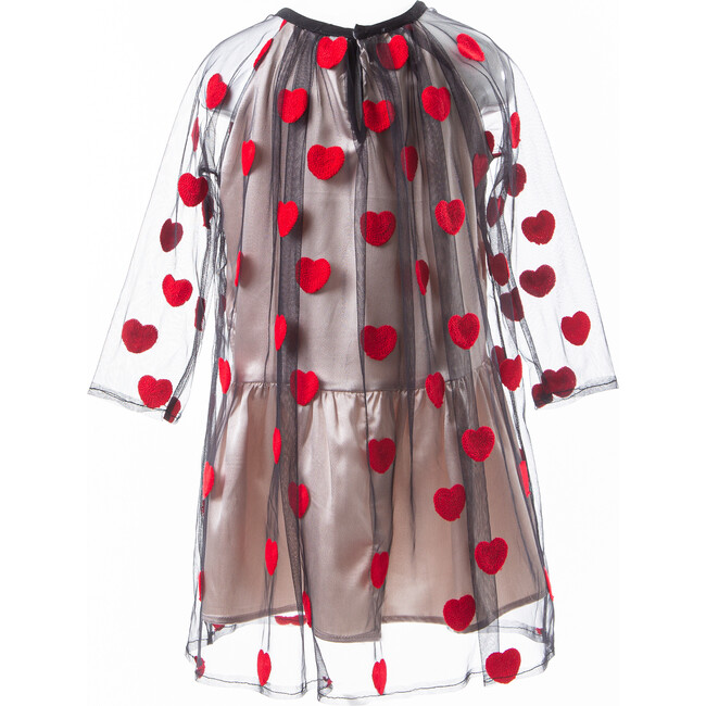 Red Heart Love Dress, Black - Dresses - 3