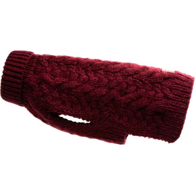 Wool Turtleneck, Burgundy - Dog Clothes - 2