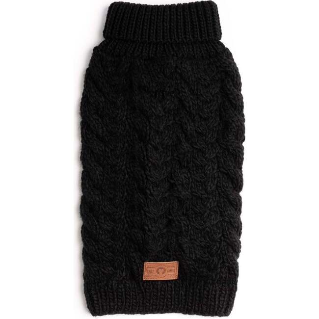 Wool Turtleneck, Black
