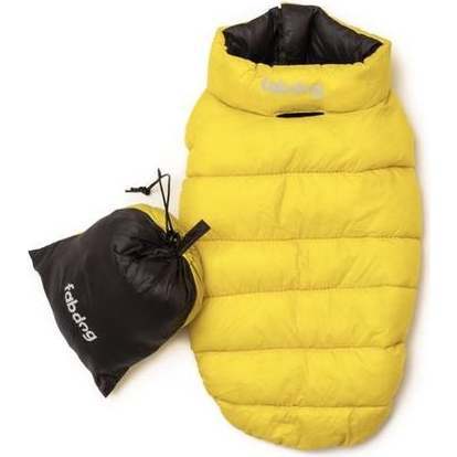 Pack N' Go Reversible Puffer, Yellow and Grey - Dog Clothes - 1