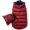 Pack N' Go Reversible Puffer, Red and Navy - Dog Clothes - 1 - thumbnail