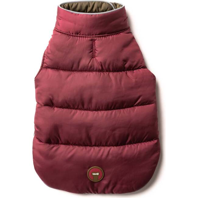 Reversible Puffer, Burgundy and Olive