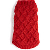 Chenille Sweater, Red - Dog Clothes - 1 - thumbnail