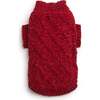 Chenille Sweater, Ruby - Dog Clothes - 1 - thumbnail