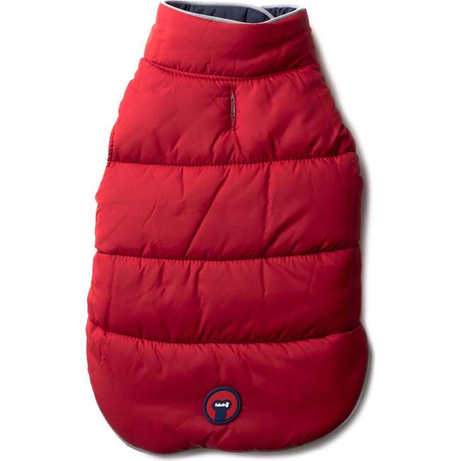 Reversible Puffer, Red and Navy - Dog Clothes - 3