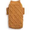 Chenille Sweater, Gold - Dog Clothes - 1 - thumbnail