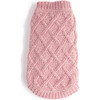 Chenille Sweater, Pink - Dog Clothes - 1 - thumbnail