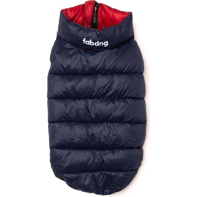 Pack N' Go Reversible Puffer, Red and Navy - Dog Clothes - 3