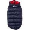Pack N' Go Reversible Puffer, Red and Navy - Dog Clothes - 3 - thumbnail