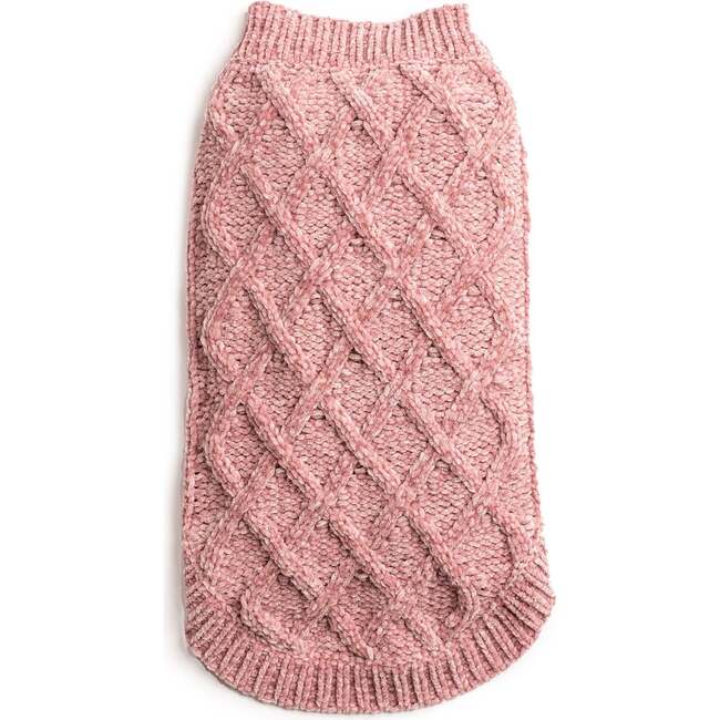 Chenille Sweater, Pink - Dog Clothes - 4