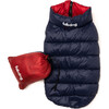 Pack N' Go Reversible Puffer, Red and Navy - Dog Clothes - 4
