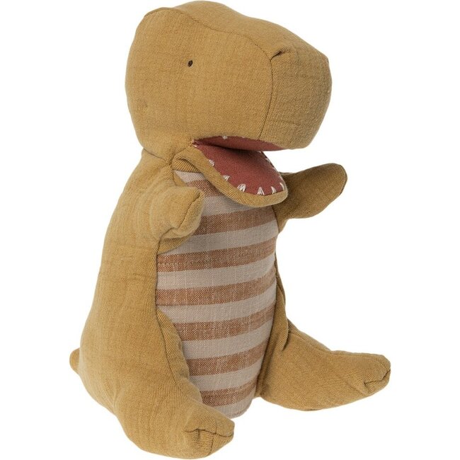 Dinosaur Hand Puppet, Yellow - Plush - 1