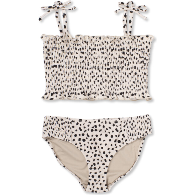 Smocked Bikini, Dalmatian Leopard - Two Pieces - 1 - zoom