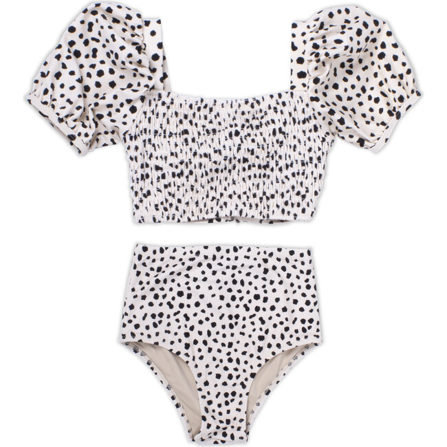 High Waist Bikini, Dalmatian Leopard - Two Pieces - 1