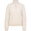 Women's Cashmere Jumper High Beck, Ivory - Sweaters - 1 - thumbnail