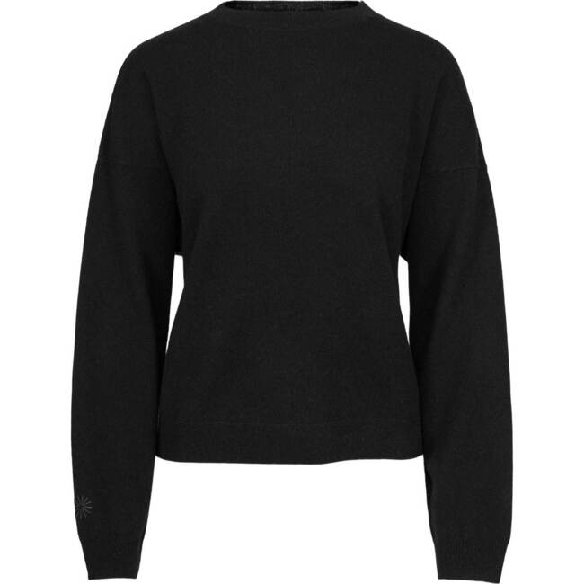 Women's Cashmere Jumper, Black - Sweaters - 1