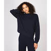 Women's Cashmere Jumper, Navy - Sweaters - 2 - thumbnail