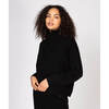 Women's Cashmere Jumper High Beck, Black - Sweaters - 2