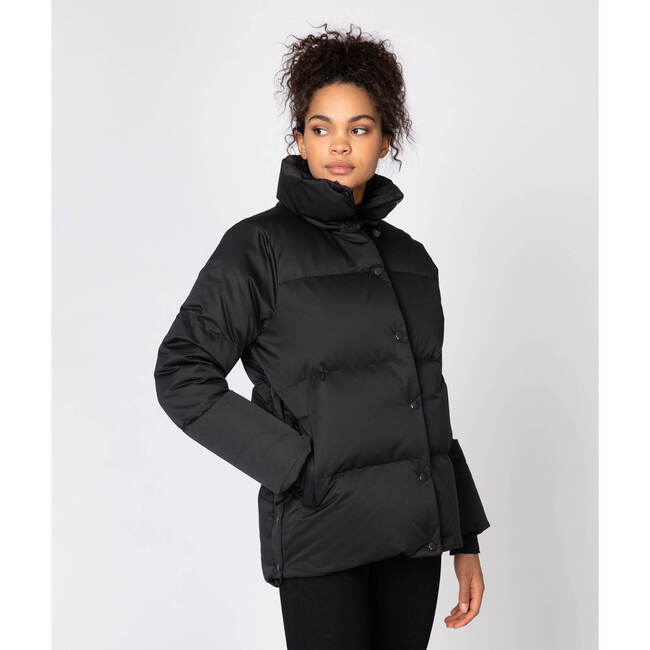 Women's Antares Down Jacket, Jet Black - Jackets - 3