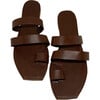 Women's Trompe L'oeil Sandal, Chocolate - Sandals - 1 - thumbnail