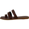 Women's Trompe L'oeil Sandal, Chocolate - Sandals - 2