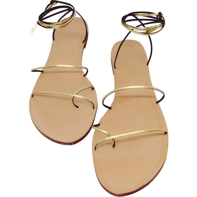 Women's Kintsugi Sandal, Gold - Sandals - 1