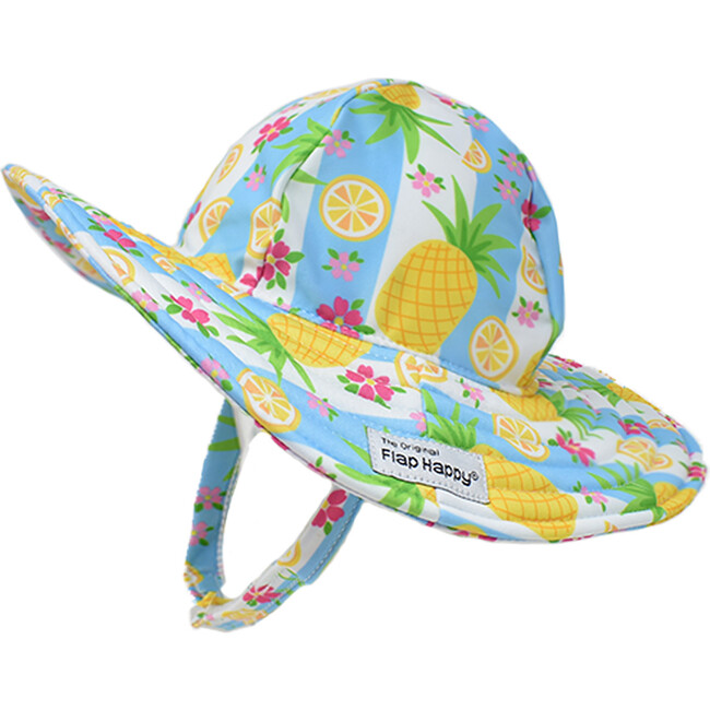 UPF 50+ Summer Splash Swim Hat, Pineapple Passion
