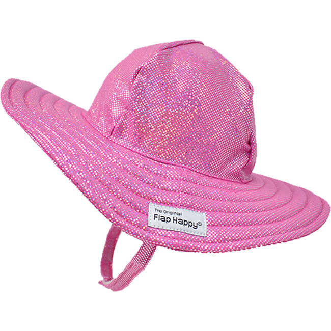 UPF 50+ Summer Splash Swim Hat, Pink Sparkle
