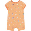 Skateboarding Puppies Romper, Coral - Rompers - 2 - thumbnail