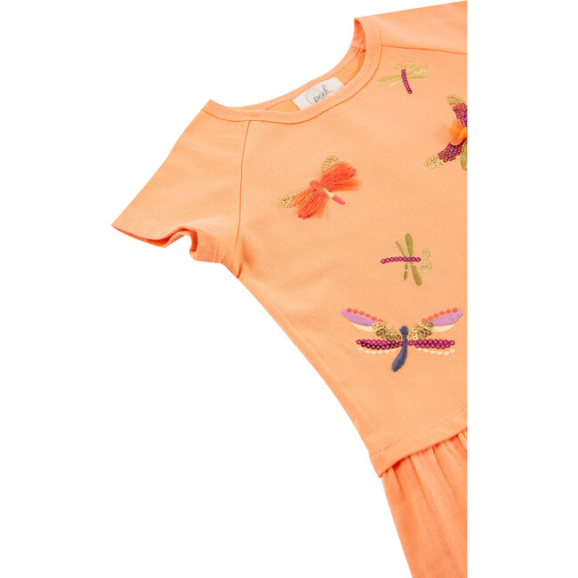 Dragonfly Dress, Peach - Dresses - 3