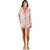 Women's Faux Silk Strawberry PJ + Eye Mask Set - Pajamas - 1 - thumbnail