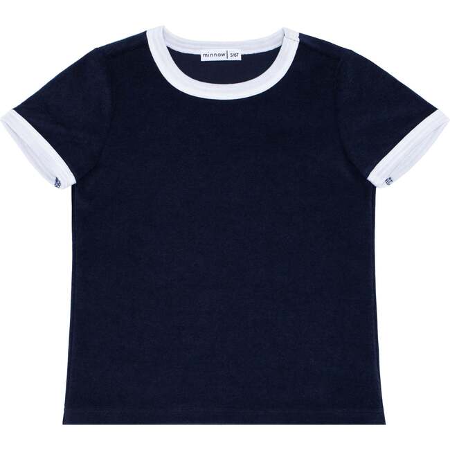 Unisex French Terry Camp Tee, Navy