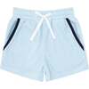 Boys French Terry Short, Blue - Shorts - 1 - thumbnail