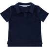 Boys French Terry Polo Shirt, Navy - Polo Shirts - 1 - thumbnail