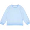 Unisex French Terry Sweatshirt, Powder Blue Stripe - Sweatshirts - 1 - thumbnail