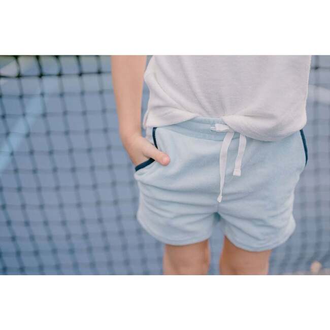 Boys French Terry Short, Blue - Shorts - 2