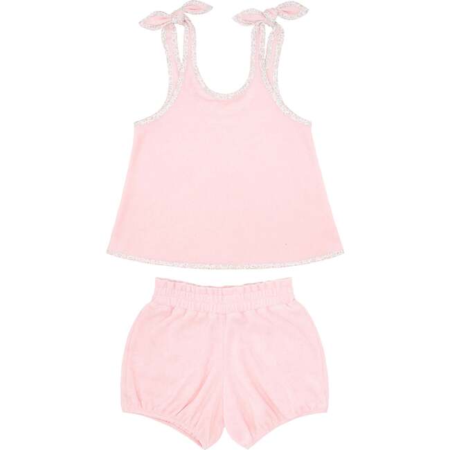 Girls French Terry Bloomer Set, Pink