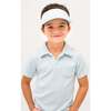 Boys French Terry Polo Shirt, Light Blue - Polo Shirts - 2