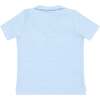 Boys French Terry Polo Shirt, Powder Blue Stripe - Polo Shirts - 4