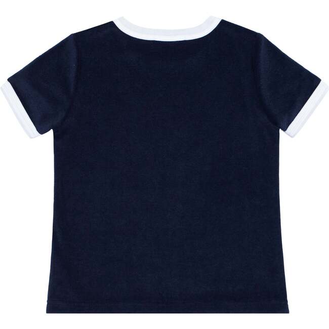 Unisex French Terry Camp Tee, Navy - T-Shirts - 5