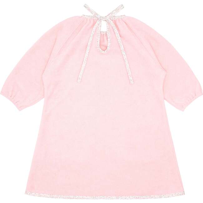 Girls French Terry Dress, Pink - Cover-Ups - 5