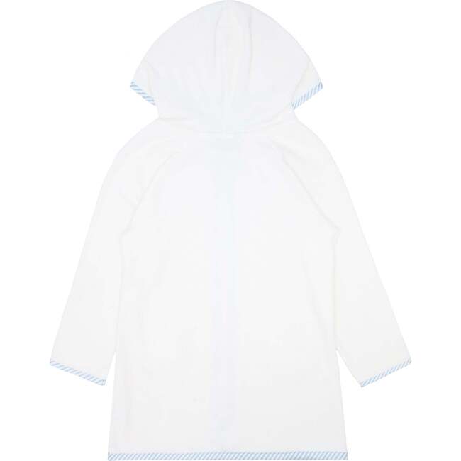 Unisex French Terry Hooded Coverup, White - Cover-Ups - 5