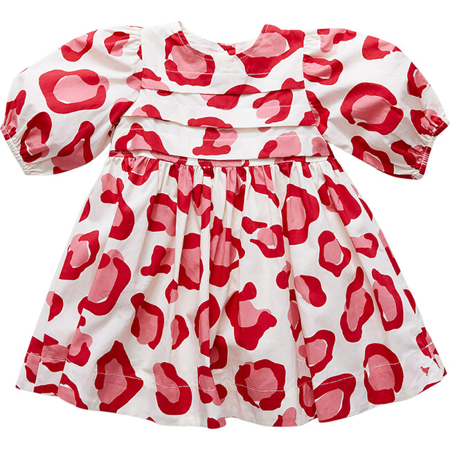 Baby Evelyn Dress, Valentines Leopard