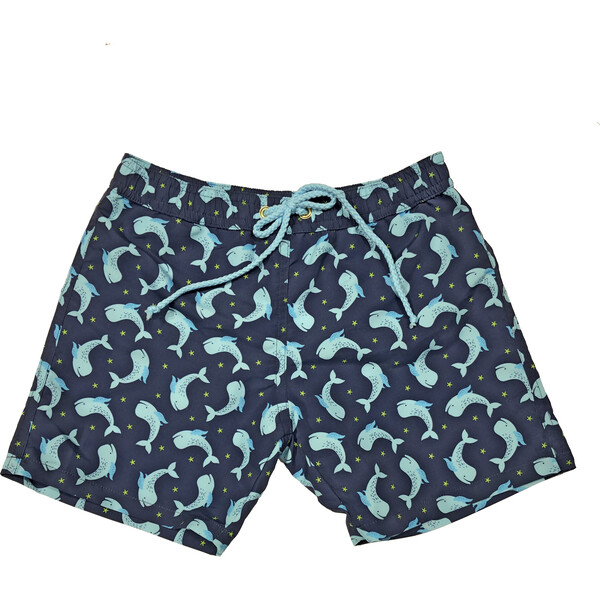 Mason Swimtrunks, Whales - Piccoli Principi Swim | Maisonette