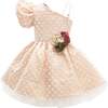 Polka Pot Dress, Peach - Dresses - 1 - thumbnail