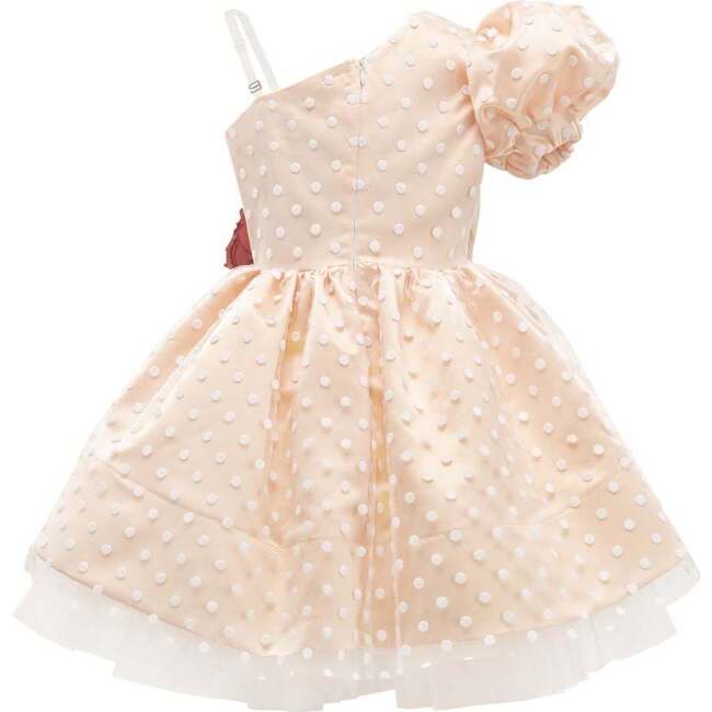 Polka Pot Dress, Peach - Dresses - 2