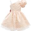 Polka Pot Dress, Peach - Dresses - 2